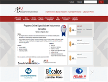 Tablet Screenshot of abm.org.mx